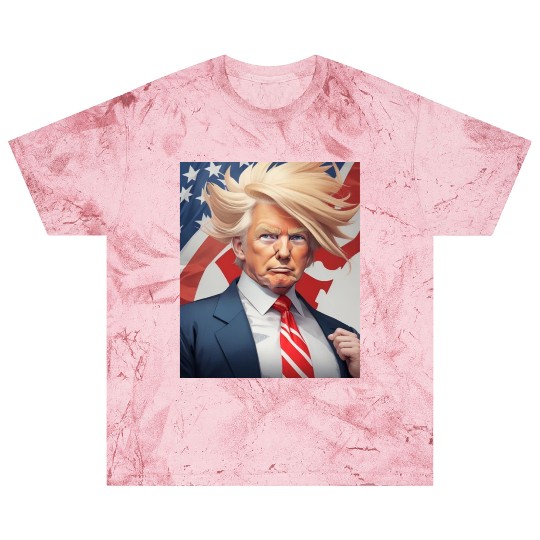 Political Trump 2024 American Flag Blast T Shirts
