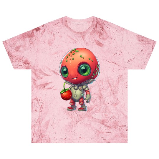 Red Alien Strawberry: Cute Fusion Blast T Shirts