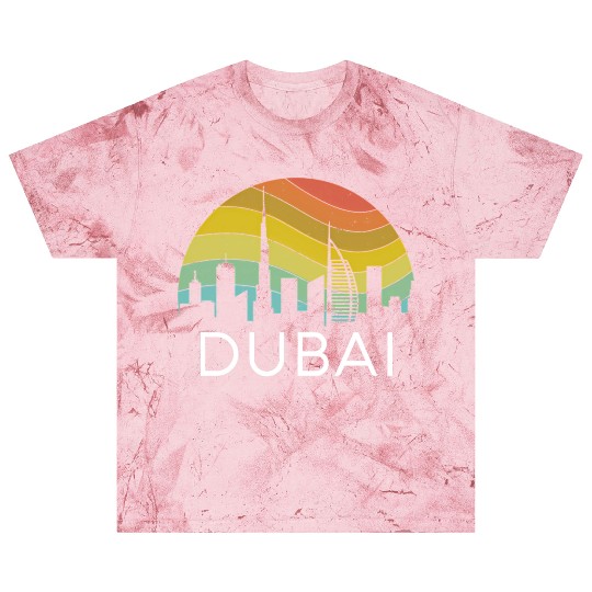 Dubai Skyline City Arab Emirates Uae Arcihtecture Blast T Shirts