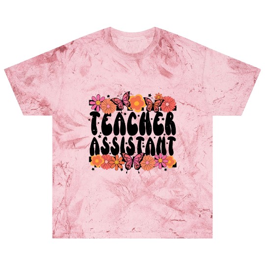 Floral Teacher Assistant Blast T Shirts