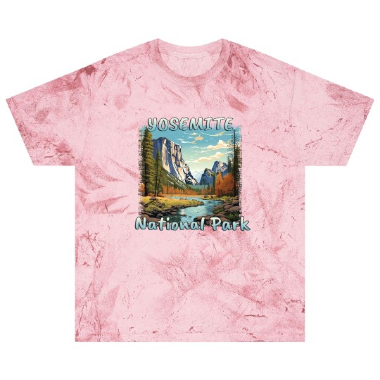 USA Yosemite National Park Sierra Nevada Colorful Blast T Shirts