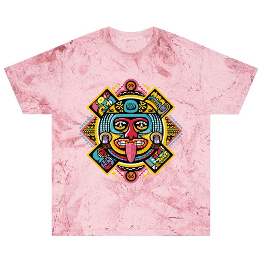 Colorful Aztec Illustration: Ethnic Ornament Blast T Shirts