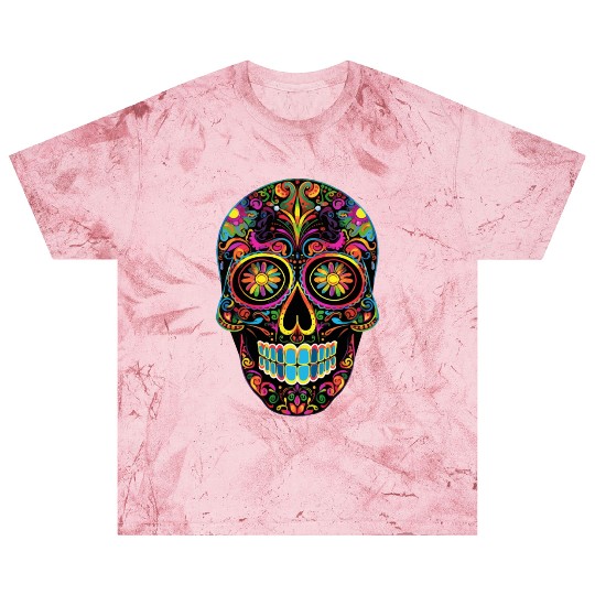 Neon Sugar Skull: Jack Skellington Design Blast T Shirts
