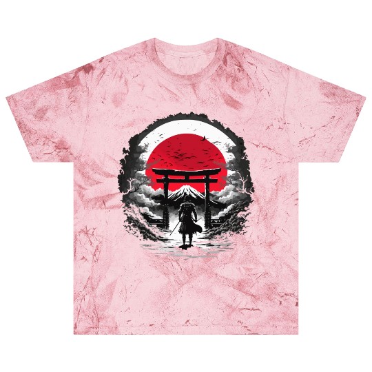 Moonlit Meadow Samurai Illustration Blast T Shirts