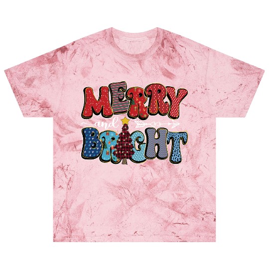 Merry and Bright Chistmas Tree Cute Christmas Blast T Shirts