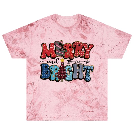 Merry and Bright Chistmas Tree Family Christmas Blast T Shirts