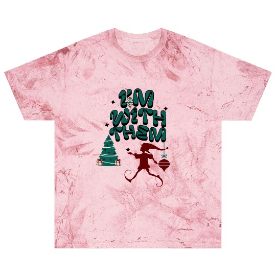 "Im with them" Christmas Elf design Blast T Shirts