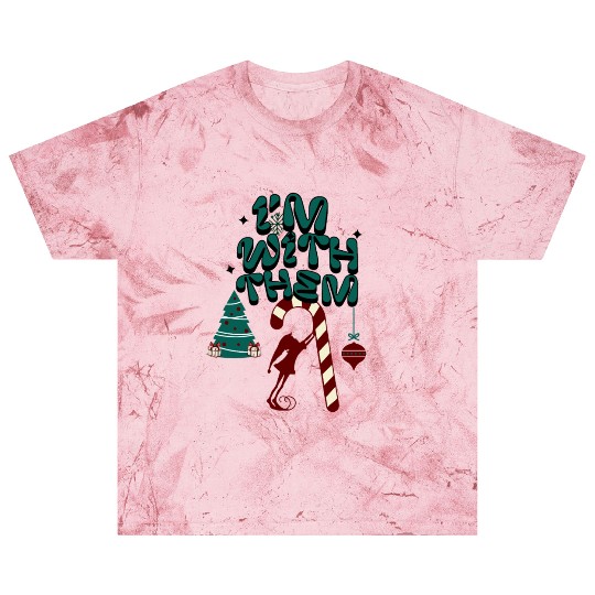 "Im with them" Christmas Elf design 2 Blast T Shirts