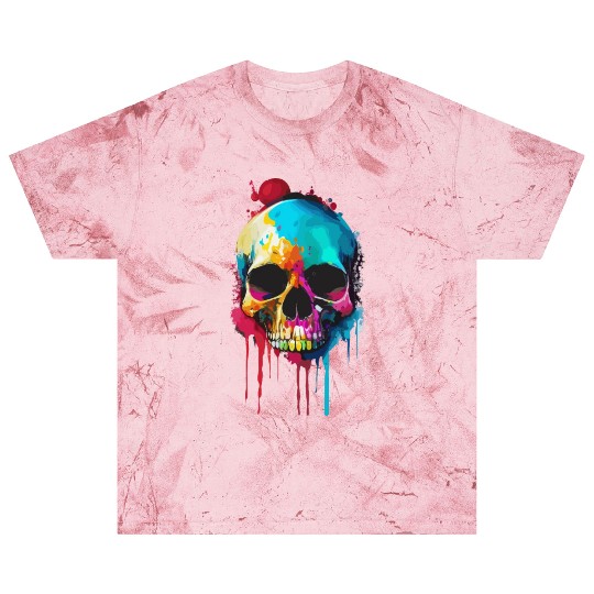 Psychedelic skull meltdown Blast T Shirts