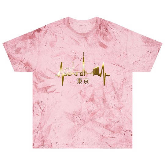 Tokyo Skyline Heartbeat Japanese Heart Love Tokyo Blast T Shirts