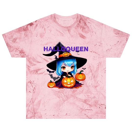 Hallo Light Blue Witch Blast T Shirts