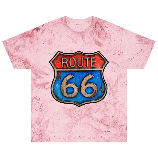 Route 66 vintage sign - Rusty metal Blast T Shirts