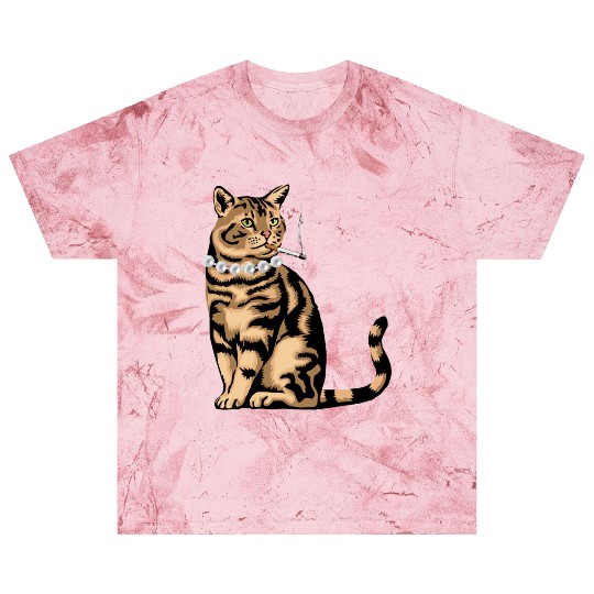 Cat Smoking Blast T Shirts
