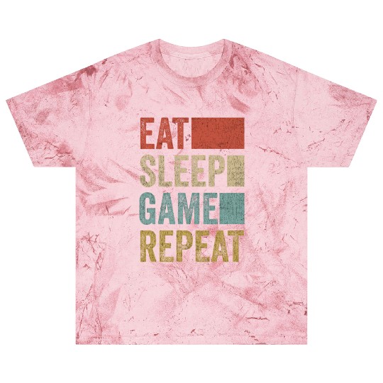Vintage Retro Gamer Accessory Eat Sleep Game Blast T Shirts