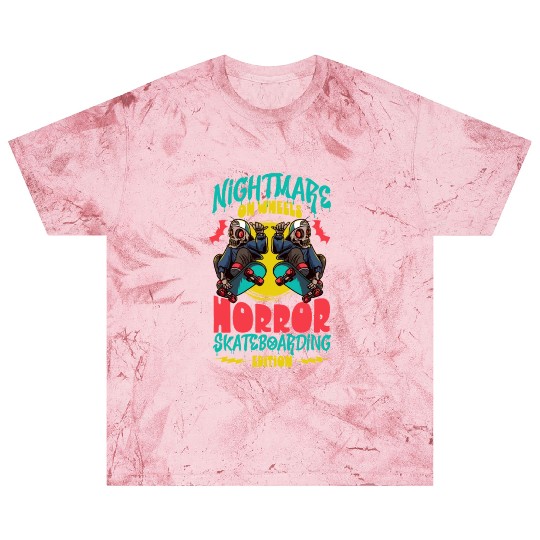 Spooky Horror Skateboarder Halloween Skateboarding Blast T Shirts