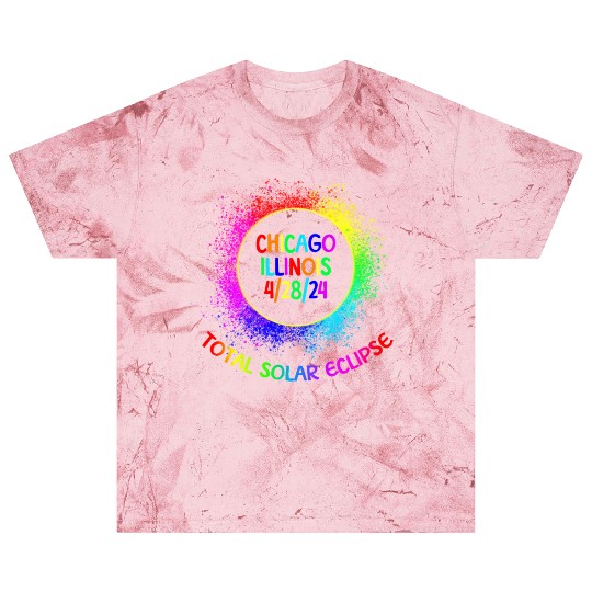 Total Solar Eclipse Chicago Illinois 4/28/24 Kidsf Blast T Shirts