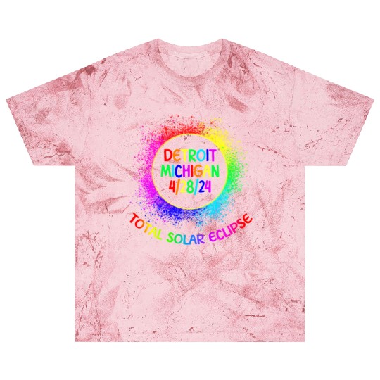 Total Solar Eclipse Detroit Michigan 4/28/24 Kids Blast T Shirts
