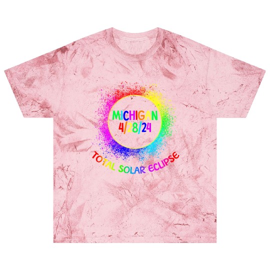 Total Solar Eclipse Michigan 4/28/24 Kids Eclipse Blast T Shirts