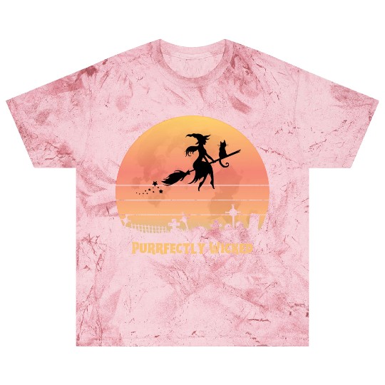 Wicked Cat Witch Funny Halloween Witch Blast T Shirts