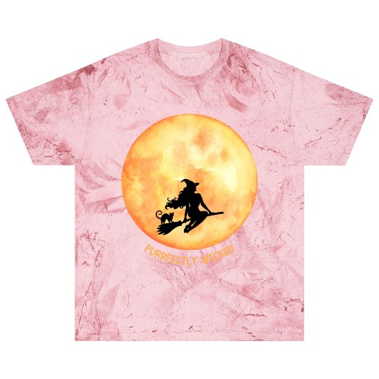Wicked Cat Witch Funny Halloween Witch Blast T Shirts