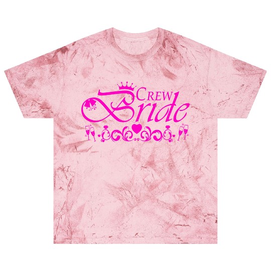 Crew Bride Bachelorette Party Hotpink Blast T Shirts