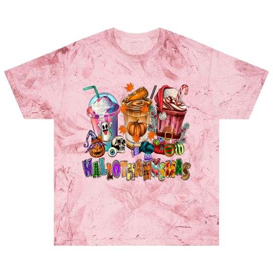 Happy Hallothanksmas Coffee Latte Halloween Blast T Shirts