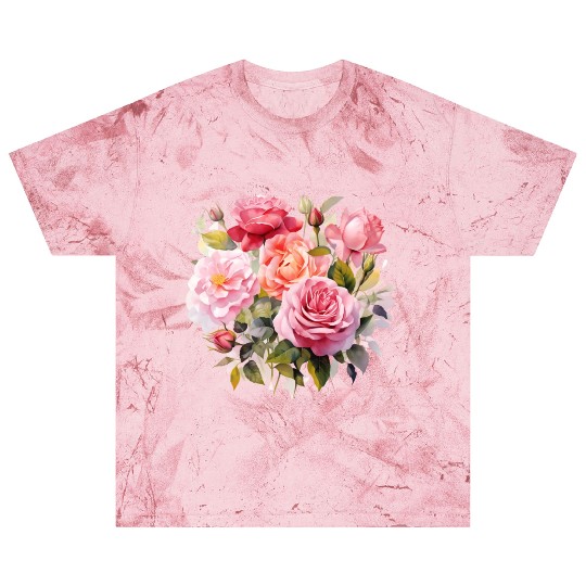 Nature's Artistic Elegance English Rose Tapestry Blast T Shirts