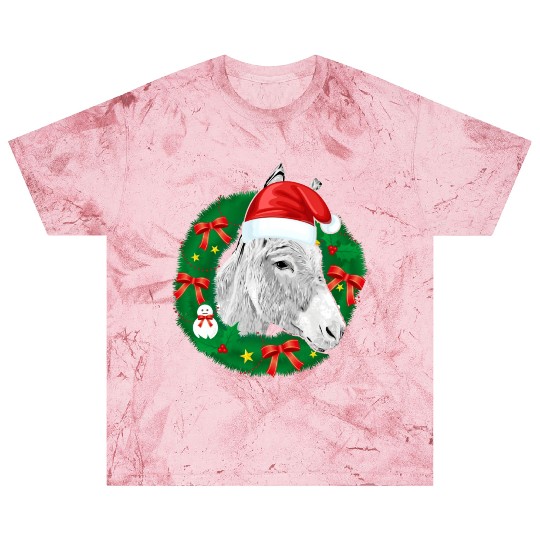 Donkey Lover Christmas Farm Animal Blast T Shirts