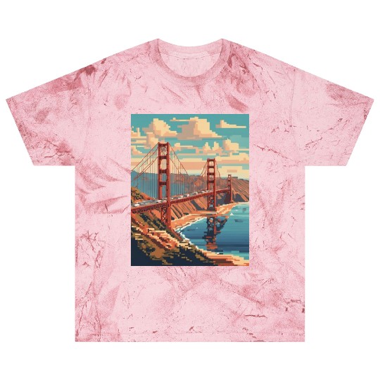 Golden Gate Bridge California Blast T Shirts Blast T Shirts, Golden