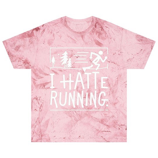 I Hate Running Funny Sarcastic Marathon Runner Blast T Shirts