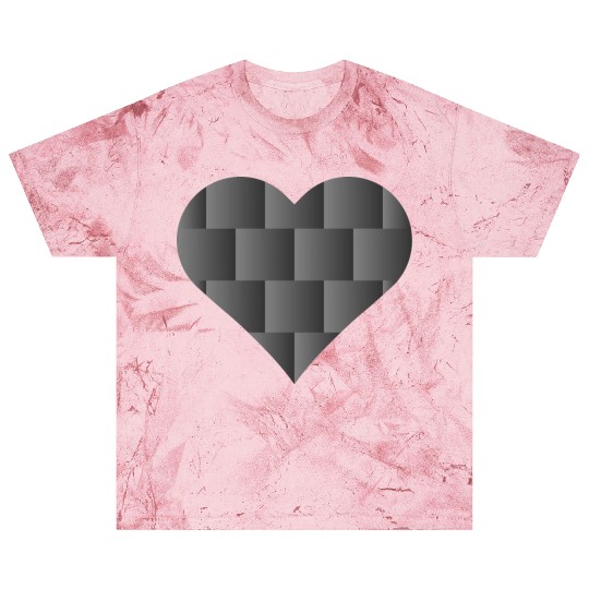 Black Cute Heart Icon Blast T Shirts