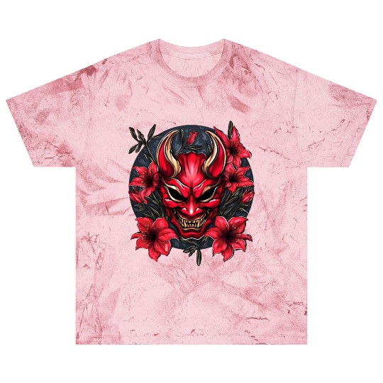 Hannya Red Lily Blast T Shirts