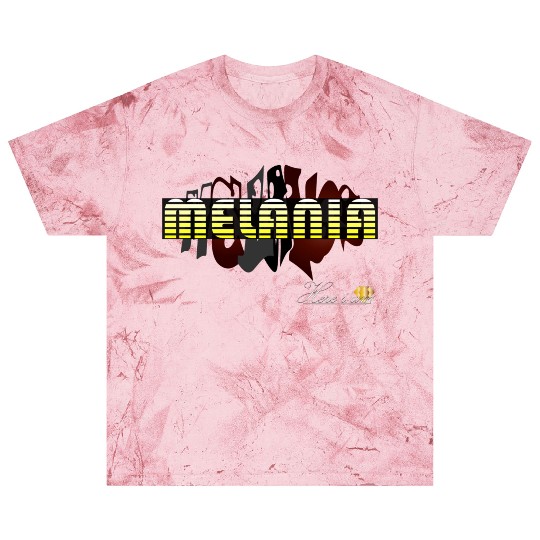 Melania yellow and white typography - black Blast T Shirts