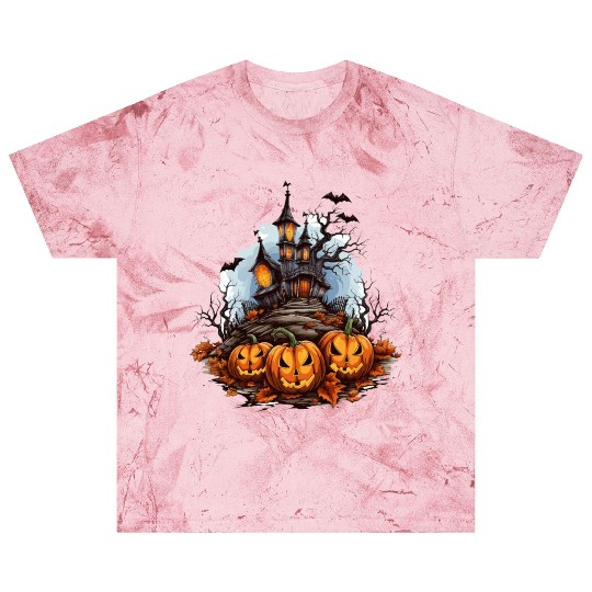 Halloween Pumpkin Bat Spell Haunted House Blast T Shirts