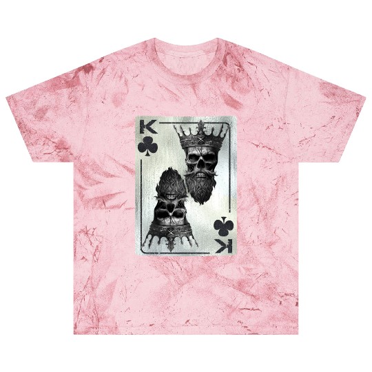 Gothic Card Game Clubs King Creepy Blast T Shirts