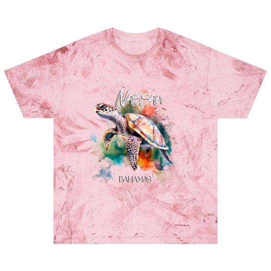 Bahamas Seat Turtle Bahamian Flag Beach Great Shar Blast T Shirts