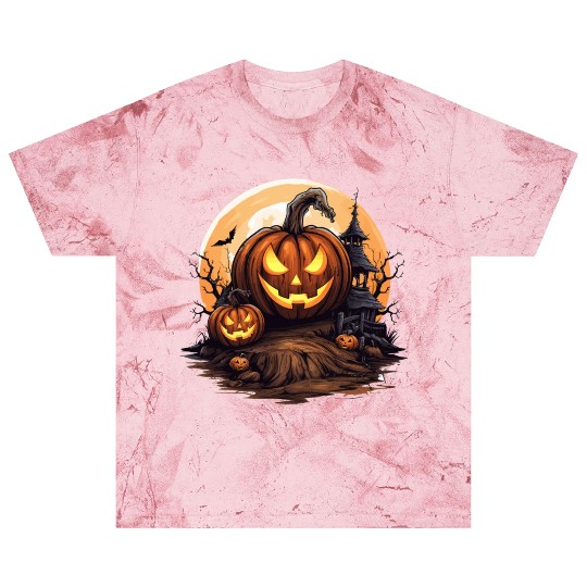 Halloween Haunted House Spell Pumpkin Bat Blast T Shirts