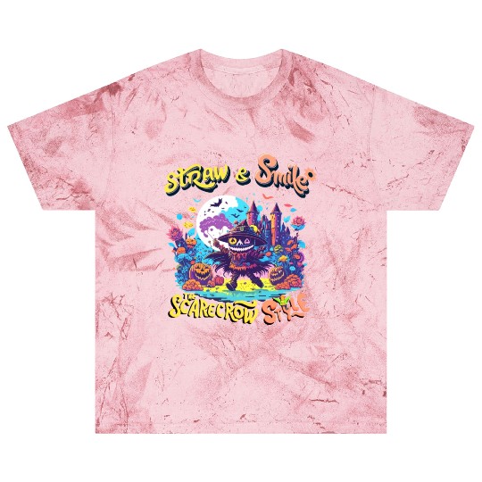 Straw & Smile The Scarecrow Funny Cute Halloween Blast T Shirts