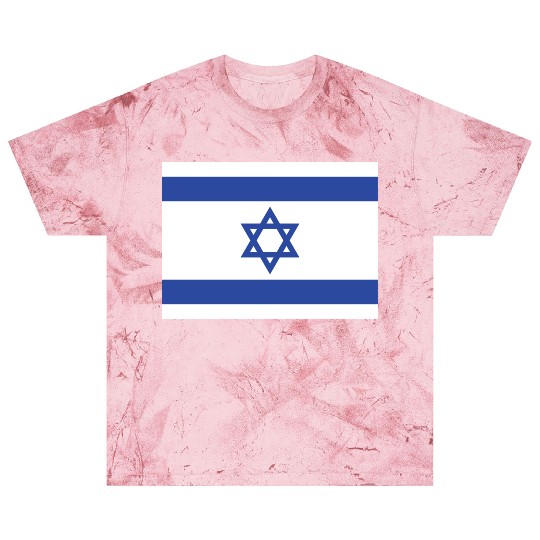 Israeli Flag with Star of David Design Blast T Shirts
