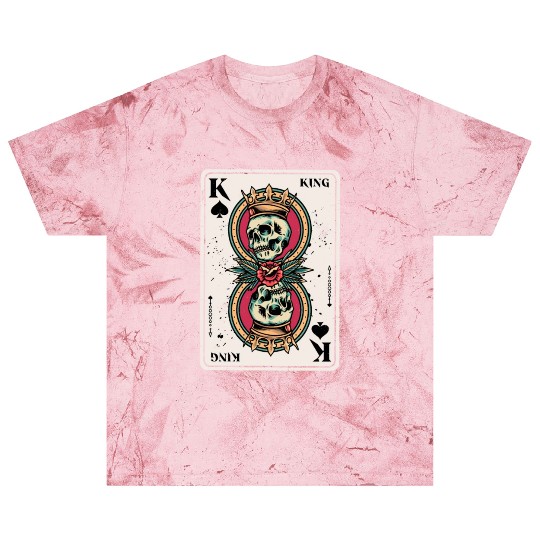 King on Spades Horror Halloween Card Game Creepy Blast T Shirts