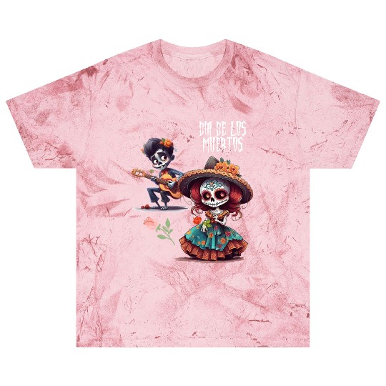 Vintage Mexican Day of the Dead skeleton Art Blast T Shirts