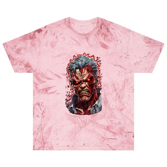 Anime red angry zombie Blast T Shirts