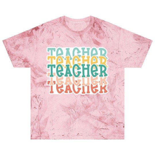 Teacher Stacked Blast T Shirts