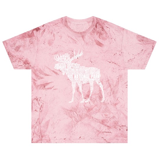 US National Parks Moose Hiking Campground Campingm Blast T Shirts