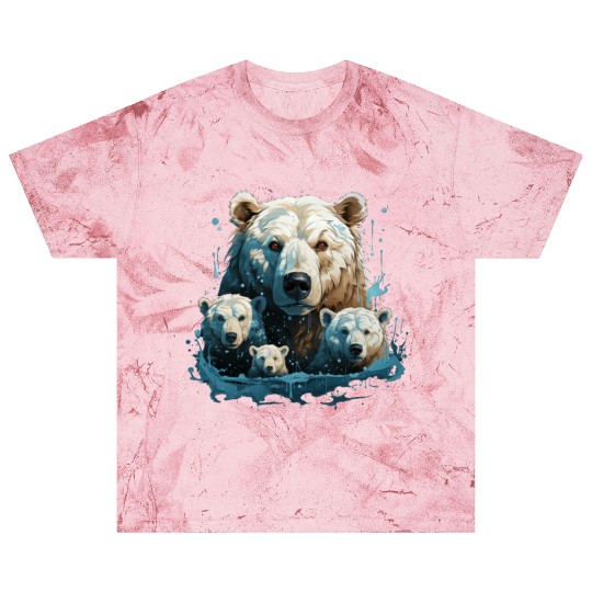 A Polar Bear Family Gift Bear Mom and Cubs Blast T Shirts