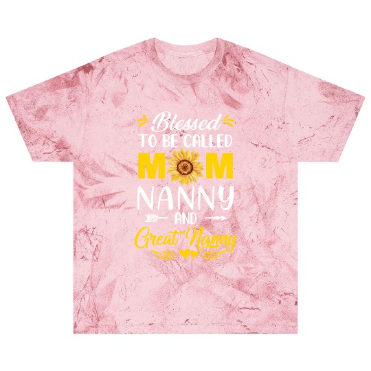 Blessed To Be Called Mom Nanny Great Nanny Mothers Blast T Shirts