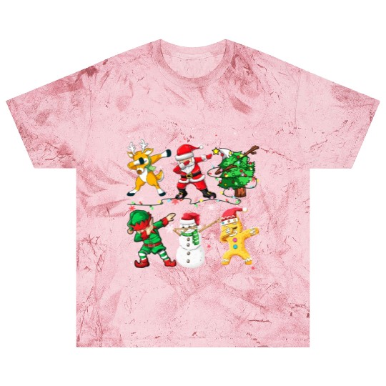 Dabbing Santa Elf Friends Christmas Boys Girls Men Blast T Shirts