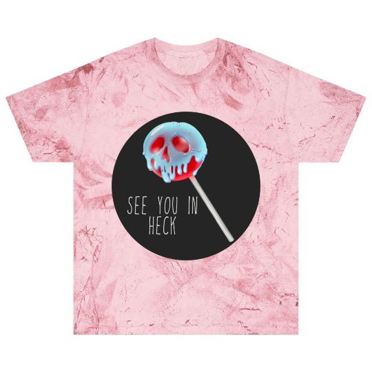 See You In Heck Poison Skull Candy Blast T Shirts