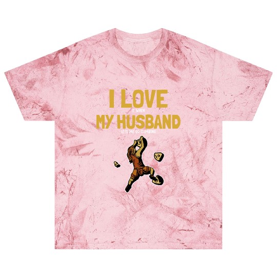 I love my Husband Climbing Bouldering Indoor Blast T Shirts