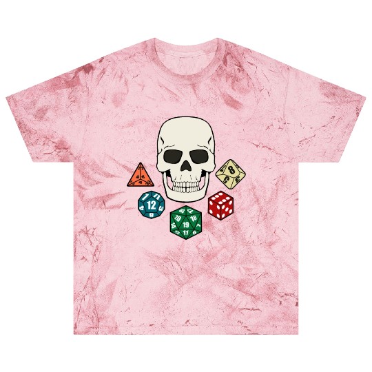 TABLETOP GAMER DICE SKULL PIRATE JOLLY ROGER Blast T Shirts